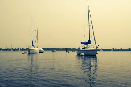 The same photo with the Teal & Orange look: warm sky, teal water